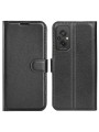 Калъф от еко кожа, тип портмоне за Xiaomi Redmi 11 Prime - черен