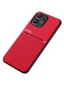 Гръб с покритие от еко кожа за Xiaomi Redmi 12 5G - червен