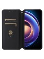 Калъф от еко кожа тип портмоне за Xiaomi Redmi 12 5G - кафяв