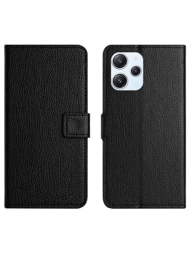 Калъф от еко кожа, тип портмоне за Xiaomi Redmi 12 - черен Калъф от еко кожа, тип портмоне за Xiaomi Redmi 12 - черен