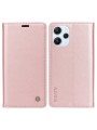 Калъф за телефон от еко кожа тип портмоне за Xiaomi Redmi 12 - розов