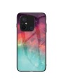 Предпазен гръб от закалено стъкло с шарки на звездно небе за Xiaomi Redmi 12C - шарен