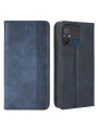 Калъф от еко кожа с ретро текстура тип портмоне за Xiaomi Redmi 12C - син