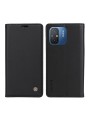 Калъф за телефон от еко кожа тип портмоне за Xiaomi Redmi 12C - черен