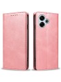 Калъф от еко кожа тип портмоне за Xiaomi Redmi 13 5G - розов