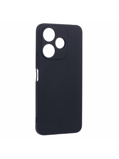 Устойчив на надраскване мек силиконов гръб за телефон за Xiaomi Redmi 13 - черен
