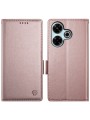 Калъф от еко кожа тип портмоне за Xiaomi Redmi 13 - розов