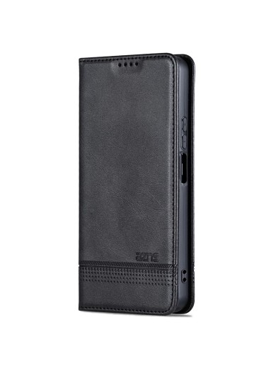Калъф от еко кожа тип портмоне за Xiaomi Redmi 13 - черен
