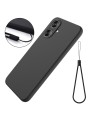 Предпазен удароустойчив силиконов гръб с каишка за Xiaomi Redmi 13C 5G - черен