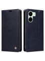 Калъф от еко кожа тип портмоне за Xiaomi Redmi 13C 5G - син