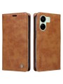 Калъф от еко кожа тип портмоне за Xiaomi Redmi 13C 5G - кафяв