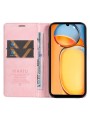 Калъф от еко кожа тип портмоне за Xiaomi Redmi 13C 5G - розов