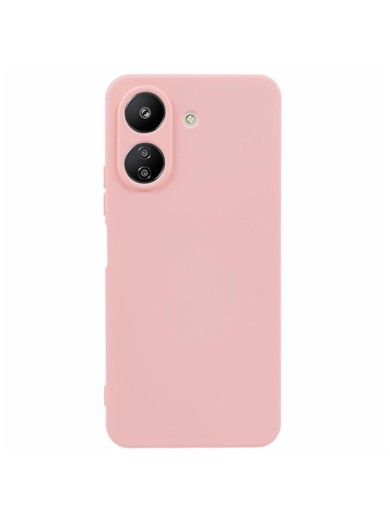 Устойчив на надраскване мек силиконов гръб за телефон за Xiaomi Redmi 13C - розов Устойчив на надраскване мек силиконов гръб за телефон за Xiaomi Redmi 13C - розов
