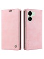 Калъф от еко кожа тип портмоне за Xiaomi Redmi 13C - розов