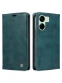 Калъф от еко кожа тип портмоне за Xiaomi Redmi 13R - син