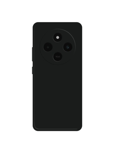 Устойчив на надраскване мек силиконов гръб за телефон за Xiaomi Redmi 14C 5G - черен