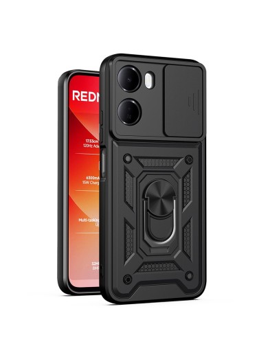 Удароустойчив предпазен гръб за Xiaomi Redmi 15a - черен Удароустойчив предпазен гръб за Xiaomi Redmi 15a - черен