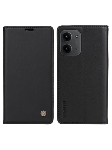 Калъф за телефон от еко кожа тип портмоне за Xiaomi Redmi 15C 4G - черен Калъф за телефон от еко кожа тип портмоне за Xiaomi Redmi 15C 4G - черен