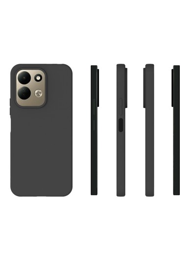 Матиран предпазен гръб за Xiaomi Redmi 17 4G - черен