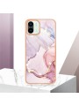 Предпазен удароустойчив гръб с цветни шарки за Xiaomi Redmi A2 - розов