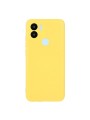 Предпазен удароустойчив силиконов гръб с каишка за Xiaomi Redmi A2+ - жълт