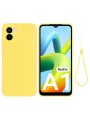 Предпазен удароустойчив силиконов гръб с каишка за Xiaomi Redmi A2 - жълт