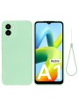 Предпазен удароустойчив силиконов гръб с каишка за Xiaomi Redmi A2 - зелен