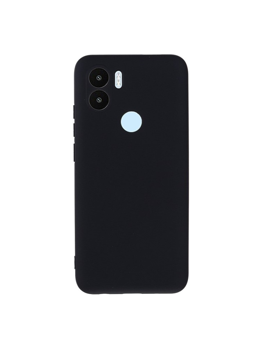 Предпазен удароустойчив силиконов гръб с каишка за Xiaomi Redmi A2+ - черен