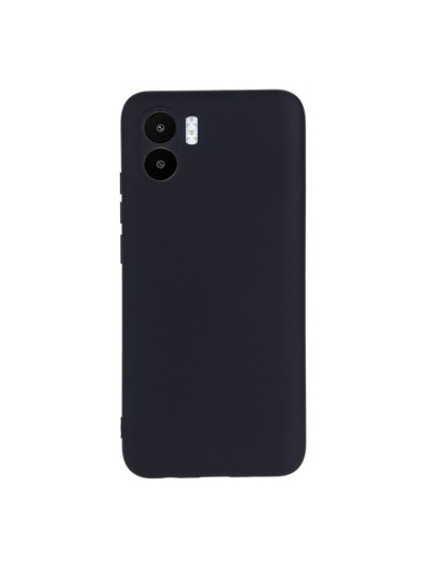 Предпазен удароустойчив силиконов гръб с каишка за Xiaomi Redmi A2 - черен