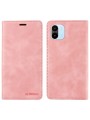 Калъф от еко кожа тип портмоне с RFID  блокираща технология за Xiaomi Redmi A2 - розов