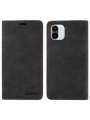 Калъф от еко кожа тип портмоне с RFID  блокираща технология за Xiaomi Redmi A2 - черен