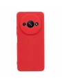 Устойчив на надраскване мек силиконов гръб за телефон за Xiaomi Redmi A3 - червен