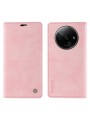 Калъф от еко кожа тип портмоне за Xiaomi Redmi A3 - розов
