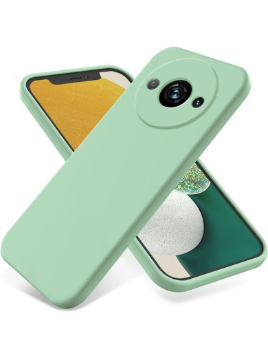 Предпазен удароустойчив силиконов гръб с каишка за Xiaomi Redmi A3x - зелен
