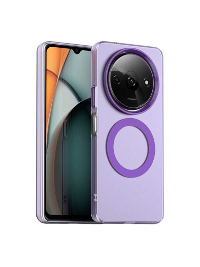 Предпазен гръб съвместим с MagSafe за Xiaomi Redmi A3x - лилав