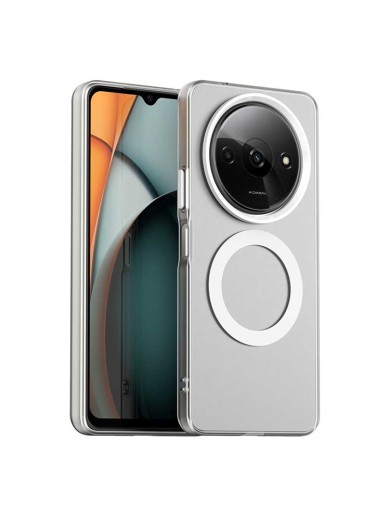 Предпазен гръб съвместим с MagSafe за Xiaomi Redmi A3x - бял