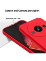 Предпазен удароустойчив силиконов гръб с каишка за Xiaomi Redmi A3x - червен