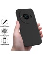 Предпазен удароустойчив силиконов гръб с каишка за Xiaomi Redmi A3x - черен