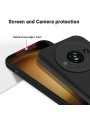 Предпазен удароустойчив силиконов гръб с каишка за Xiaomi Redmi A3x - черен