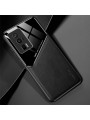 Предпазен гръб с покритие от еко кожа за Xiaomi Redmi K60 Pro - черен