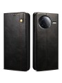 Калъф от еко кожа тип портмоне за Xiaomi Redmi K80 Pro - черен