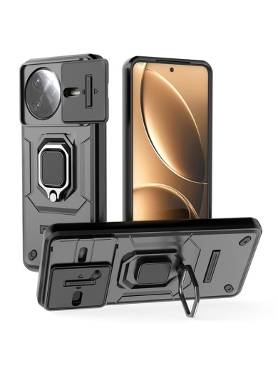 Удароустойчив предпазен гръб за Xiaomi Redmi K80 Pro - черен Удароустойчив предпазен гръб за Xiaomi Redmi K80 Pro - черен