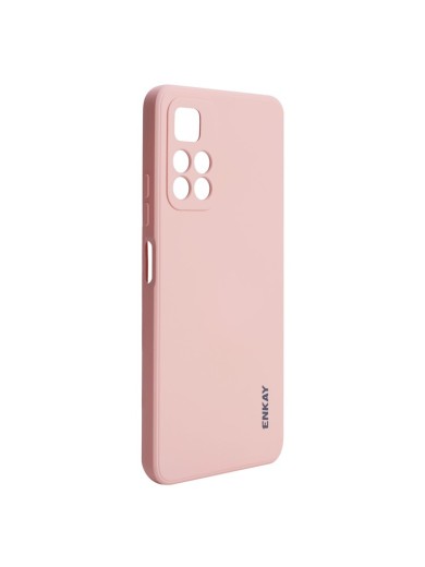 Устойчив на надраскване мек силиконов гръб за телефон за Xiaomi Redmi Note 11S 5G - розов