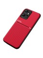 Гръб с покритие от еко кожа за Xiaomi Redmi Note 12 4G - червен