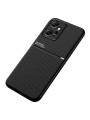 Гръб с покритие от еко кожа за Xiaomi Redmi Note 12 4G - черен