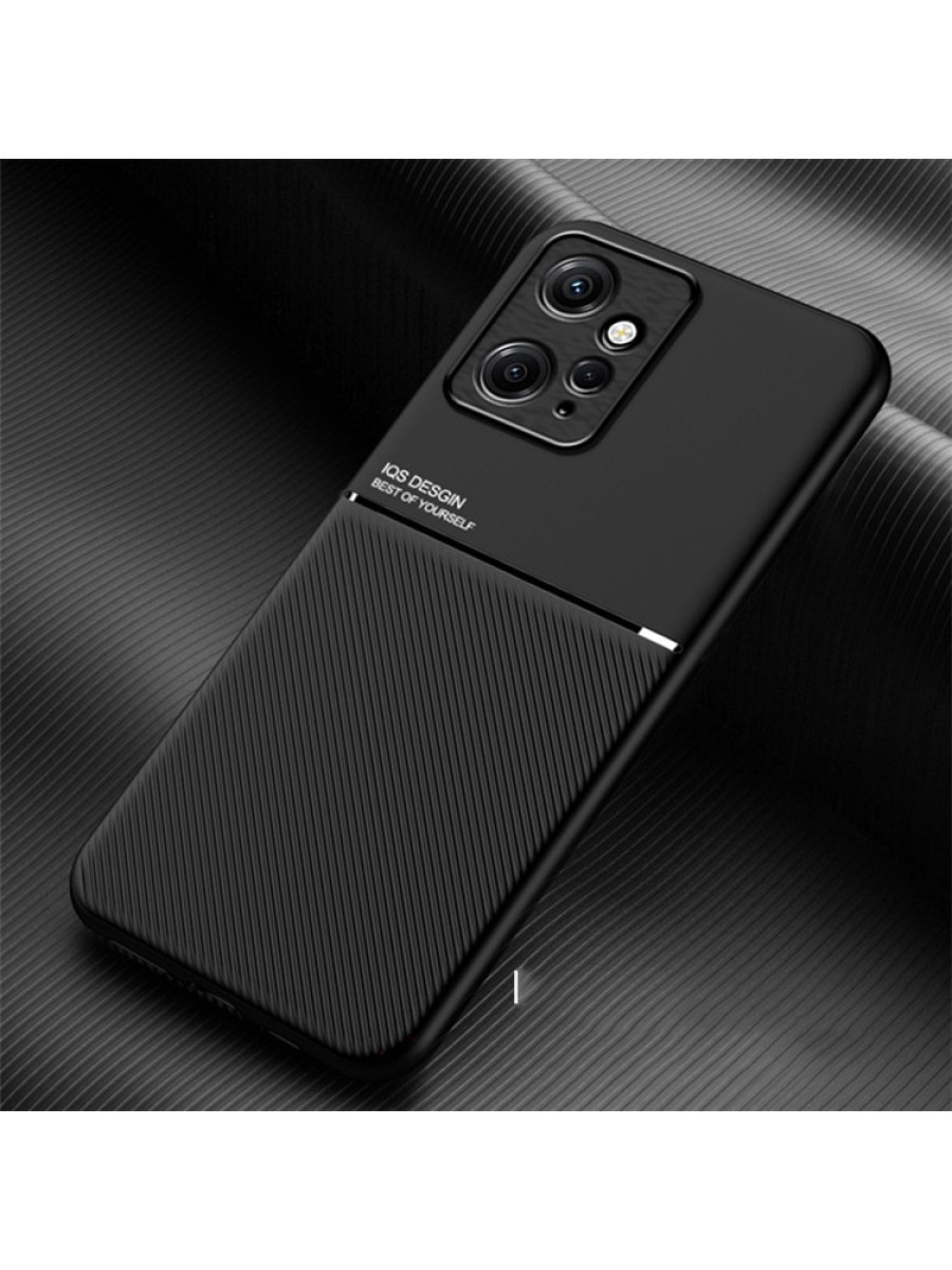Гръб с покритие от еко кожа за Xiaomi Redmi Note 12 4G - черен