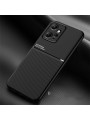Гръб с покритие от еко кожа за Xiaomi Redmi Note 12 4G - черен