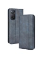 Калъф от еко кожа с ретро текстура тип портмоне за Xiaomi Redmi Note 12 Pro 4G - син