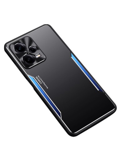 Удароустойчив предпазен гръб за Xiaomi Redmi Note 12 Pro+ - черен и син