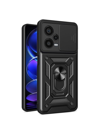 Удароустойчив предпазен гръб за Xiaomi Redmi Note 12 Pro+ - черен Удароустойчив предпазен гръб за Xiaomi Redmi Note 12 Pro+ - черен